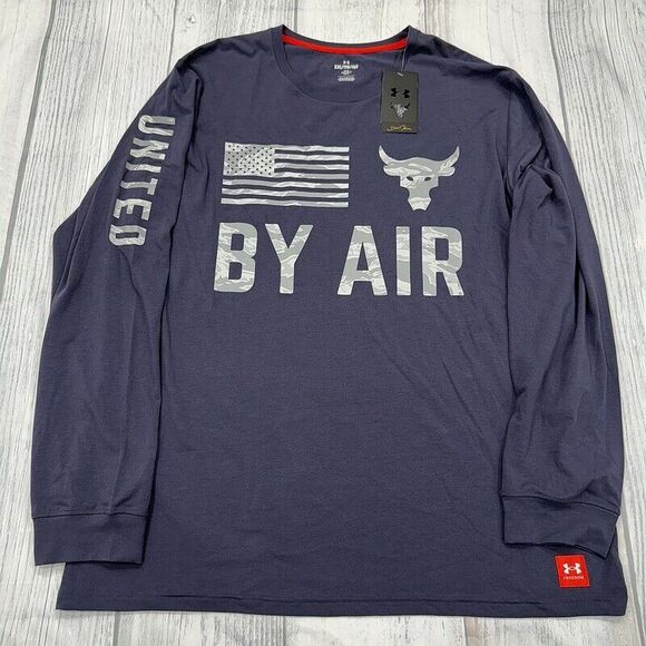 Under Armour Other - NWT UA Project Rock Veterans Day United By Air T Shirt 2XL Under Armour Military